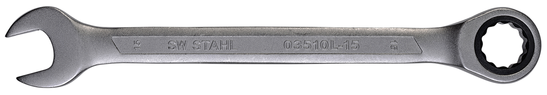 SW-Stahl Gabelringratschenschlüssel, 15 mm
