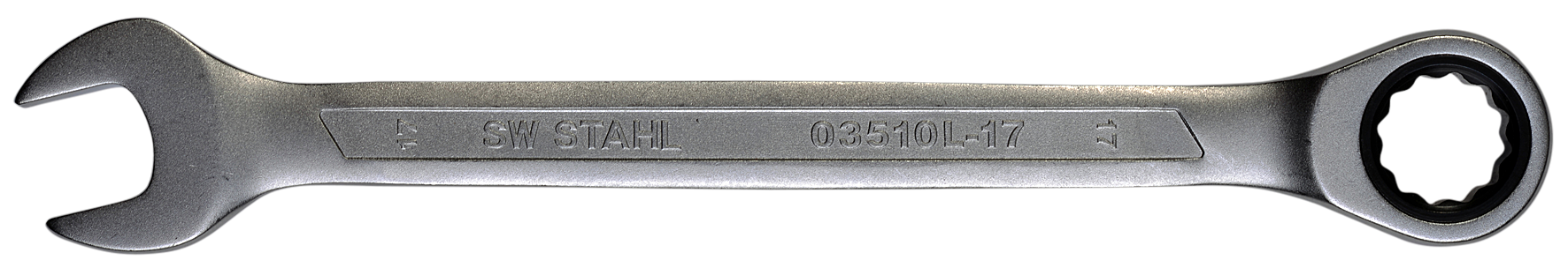 SW-Stahl Gabelringratschenschlüssel, 17 mm