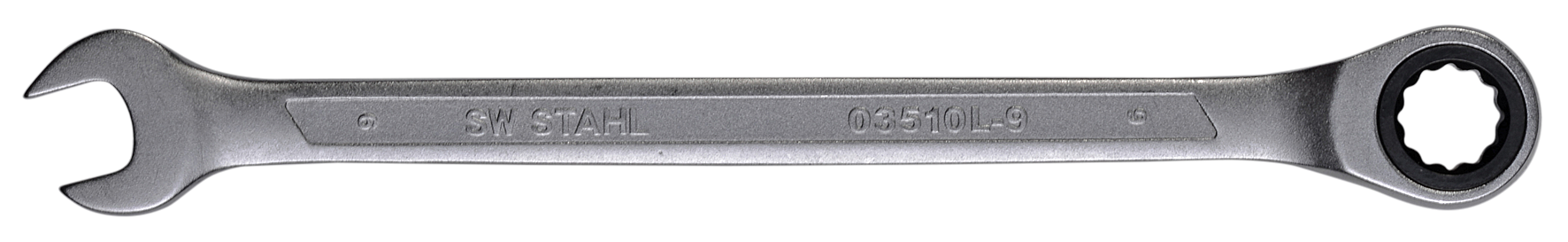 SW-Stahl Gabelringratschenschlüssel, 9 mm