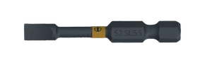 Schraubendrehbit, 1/4", mit Farbcodierung, 50 mm, Schlitz, 5,5 mm