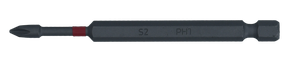 Schraubendrehbit, 1/4", mit Farbcodierung, 89 mm, Kreuz, PH1